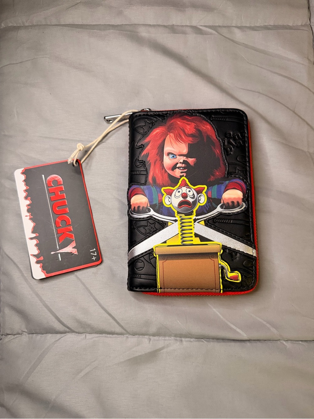 Chucky Black & Red Zip Loungefly Wallet